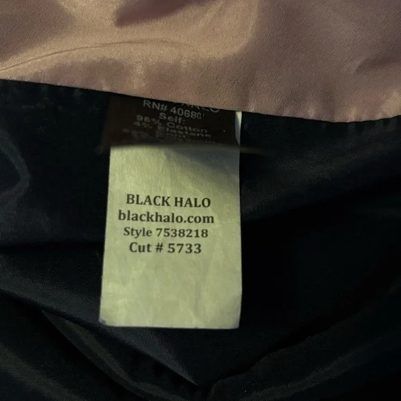 New BLACK HALO Hibiscus Coast Floral Sheath Dress Size 8 - Picture 7 of 7